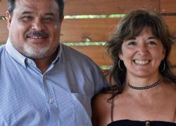 José Luis Pereyra junto a Pate Palero