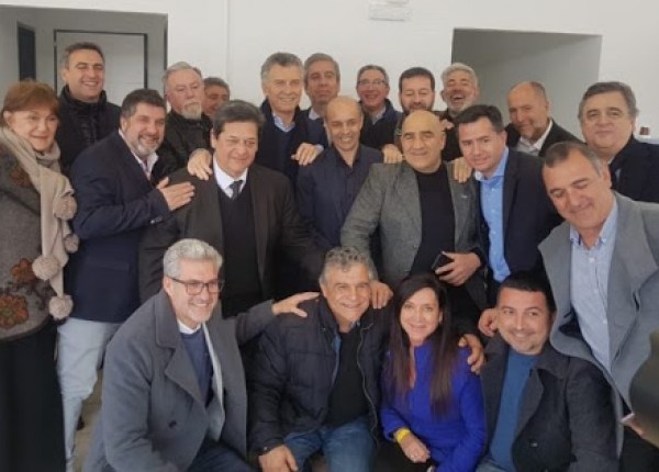 Dirigentes de Juntos por el Cambio con Macri